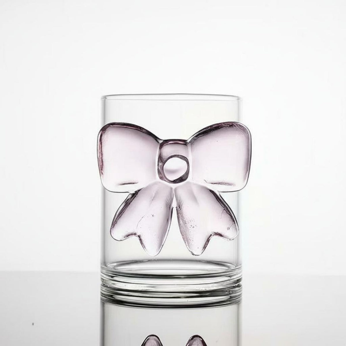 Heat-Resistant Pink Glass Cup Design Knot Glass Tumbler Crystal Clear for Women, Gift Givers, Everyday Use, Afternoon Tea, Cafes