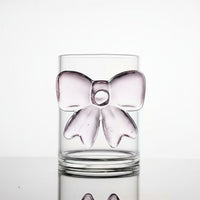 Heat-Resistant Pink Glass Cup Design Knot Glass Tumbler Crystal Clear for Women, Gift Givers, Everyday Use, Afternoon Tea, Cafes