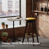 Counter Stool with spinerest Retro retro bar Chair Easy to Clean for Dining Room