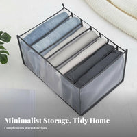 Partitifirstd Clothing Drawer Clear transparent panel foldable Organizer Box for Dorm Room