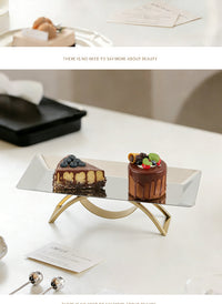 Light Luxury Metal Arch Tall Fruit Tray Decorative Piece