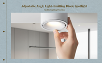 Adjustable anti-glare LED spotlight