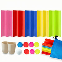 Team-Building Ball Track with Storage Bag Cooperative U-Shaped Track Game Portable Low-Height for Outdoor Group Games