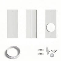 Adjustable Portable Air Conditioning Window Kit Easy to Install Air Conditioning Window Slide Plate Airtight Exhaust Baffle Long-Lasting for Renters, Living Room, Bedroom