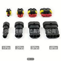 352PCS Automotive Connector Quick Disconnect Waterproof Terminals 1-4 Pin Connectors with Ratchet Crimping Tool