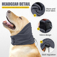 Adjustable Noise Reduction Ear Muffs for Dogs Calming Headgear