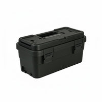 Multi-Compartment Multifunctional Storage Box Large Capacity Layered Tool Organizer Stackable Design for Repairmen, Camping, Outdoor, Garage
