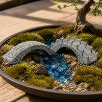 Miniature Forest Landscape Stone Bridge for Terrarium Aquarium Decor