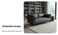 Modern Design Minimalist Iron-Frame Sofa and Table Creative pairing Reception Seating long-lasting Construction Lounge Set firm-density Sponge padding for Corporate Clients, Interior Designers, Office Managers, Waiting Room, Hotel Lobby