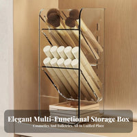 Cabinet Shelf Divider Transparent Design Bathroom Organizer for Vanity, Families