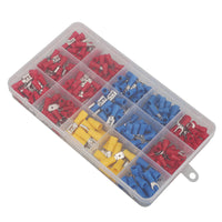 280PCS Cold-Pressed Insulated Steel Copper-Plated Wire Connector Terminal Kit in Box