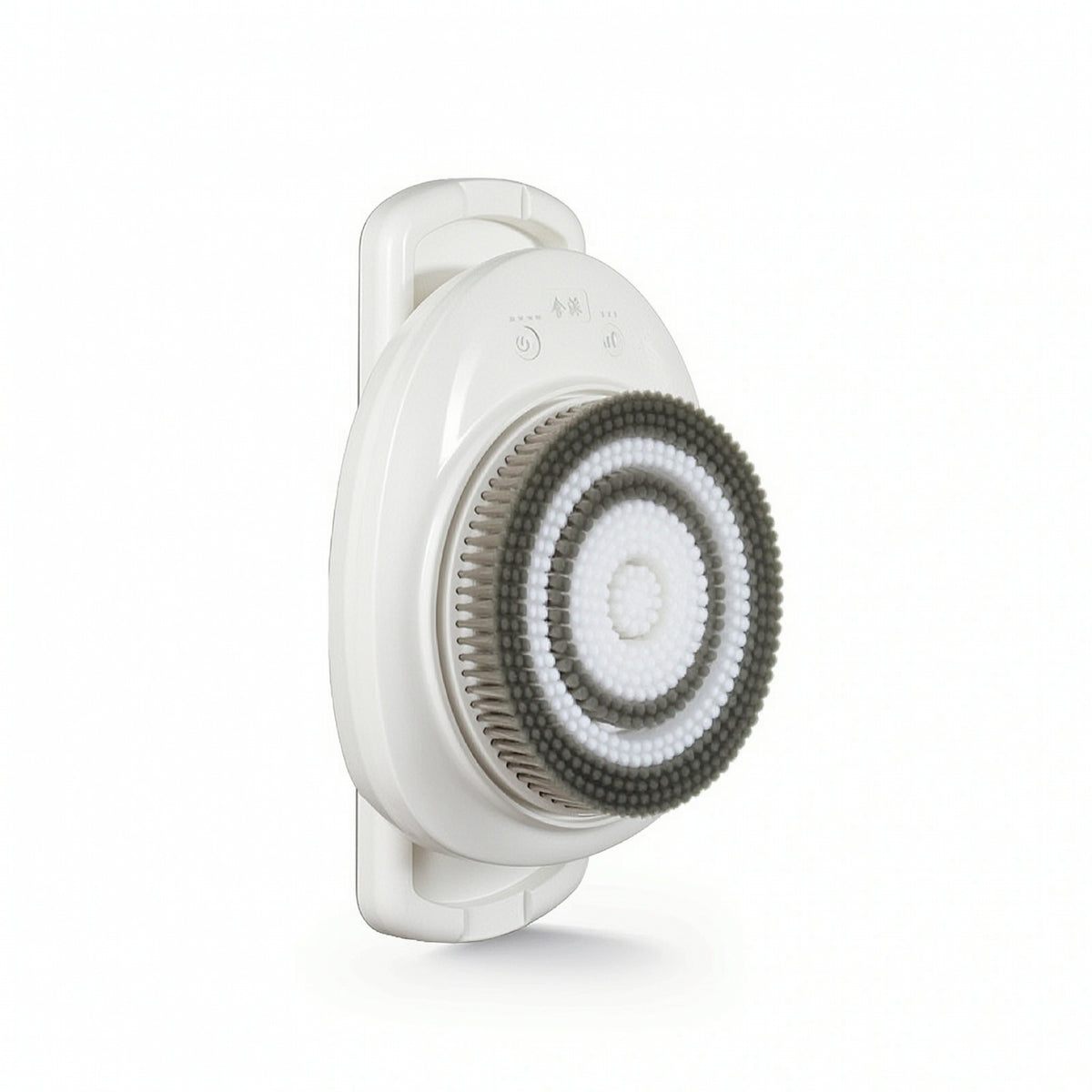 Rotating Wall Mounted Bath Brush Soft Bristle Automatic Bath Brush Detachable Wall Mounted Back Scrubber Replaceable for Elderly