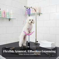 Dog Grooming Simple to Use to Use Adjustable Grooming Stand Comfortable Dog Standing Aid for Professional Groomers
