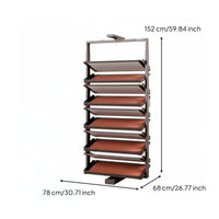 Rotating Shoe Rack Large Capacity Rotating Shoe Organizer Space Saving Cabinet Insert for Apartment Dwellers, Homeowners, Entryway, Hallway, Mudroom