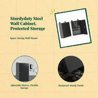 Steel cabinet with lock