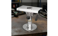 Metal Aluminum Alloy Pedestal Heavy Duty Mounting Plate with Base Weighted Adjustable Support Column for Installers, Fabricators, Industrial Installation, Workshop