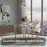 Upholstered Side Chair Italian Influenced Design Dining Seating Luxury Feel Modern Minimalist Design for Households, Hotel