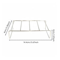 Coffee Container Stand with Espresso Filter Basket Holder Functionality Stainless Steel Organizer Rack for Portafilter and Dosing Funnel Minimalist Space Saving Suitable for Modern Home Kitchens