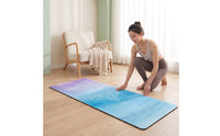 Suede Exercise Mat Mat with Carrying Bag Comfortable Exercise Mat Mat Easy to Store Exercise Equipment Soft for Dancers