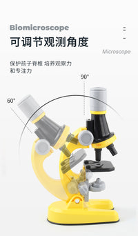 Upgraded Children's Microscope Toy Science Experiment Set for Students