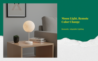 Remote RGB LED bedside lamp