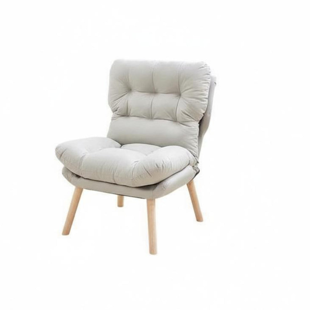 Upholstered Accent Chair Ergonomic Design Upholstered Armchair Thick Cushioned Sturdy Frame for Balcony, Study Room, Home Office