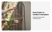 Brilliant Red Color Hanging avian nectar feeder Attracts avian nectar feeders avian nectar feeder Nectar Feeder Decorative Design avian Supply Flower-Shaped Ports for Nature Lovers, Homeowners, Gift Givers, Garden, Backyard, Patio, Balcony