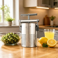1.5 L Vegetable Stuffing Press Fine Mesh Stainless Steel Food Strainer Press