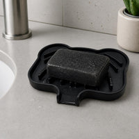 Silicone Soap Dish with Drainage for Bathroom and Travel, Portable Soap Holder Tray