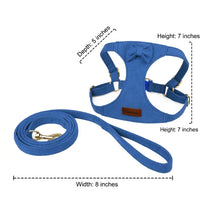 Small Dog Harness and Leash Set with Bow, Soft Canine Chest Strap Vest, Harness for Small Dogs, Outdoor Walking Training Gear, Dog Walking Set