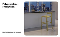 Continuous Loop supportrest Stool modern aesthetic design Counter Chair Modern Aesthetic Ergonomic Design for Kitchen Island