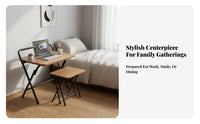Foldable Computer Desk Compact Folding Desk Lightweight for Telecommute Workers