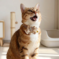 Adjustable Cat Accessory with Various Bow Tie designs, Polyester Material, Stylish Gift for Lovers of Cute Domestic Cats and Small Kittens