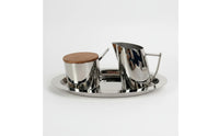 Sugar container and Milk Pitcher Set with Tray Stainless Steel   Serving Ware for Restaurant