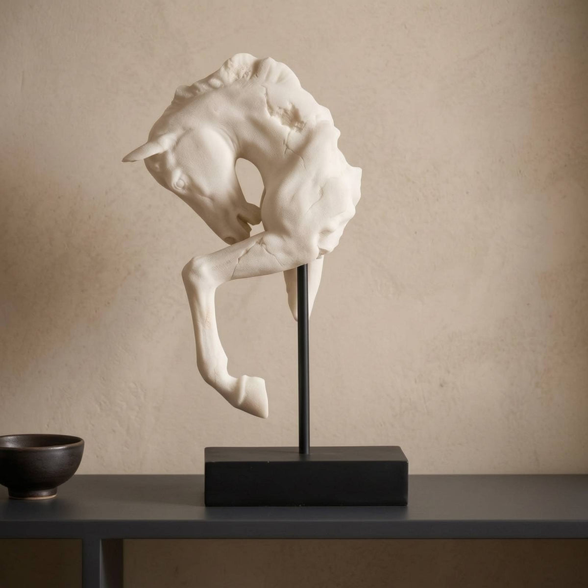 Horse Sculpture Sculptural Horse Statue Artistic Figurine for Homeowners, Art Collectors