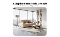 High-Density Foam Cushioning Deep-Seat Luxuriously Soft Sofa Oversized Living Room Furniture Pillow-Like Armrests Couch Breathable for Apartment Dwellers, Families, Homeowners, Lounge Area, Home, Bedroom