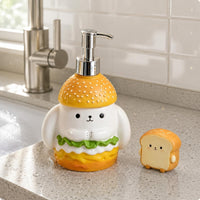 Dog-Shaped Lotion Bottle Rounded Shower Gel Bottle Pump