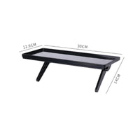 Monitor Top Shelf Raised Edges Desktop Organizer Stand Rigid Plastic