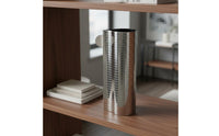 Polished Finish Stainless Steel Flower Vase Elegant Decor Piece Modern Metal Vase Anti Rust Single Handle Flower Holder Easy to Clean for Hotel Lobby, Living Room, Office, Entryway