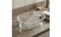 Integrated Washboard Basin Anti-Slip Bottom Portable Laundry Tub Hanging Hole