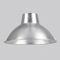 Ceiling Lights with Spun Aluminum Light Shade for Garage Lighting, Silver Dome Ceiling Lamp for Living Room, 450mm Pendant, 0.6mm Thickness