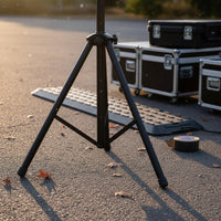 6 Pieces Sturdy Steel Tripod Speaker Stand Foldable Adjustable Speaker Stand High Weight Capacity Audio Gear for Stage, Karaoke