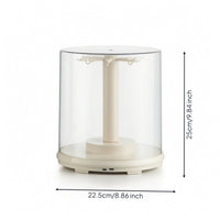 Rotating doll Display Box Clear Display Box with Hooks Space-Saving for Tabletop, Shelf