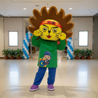 Lion Character Costume Cushioned Material Full Body Lion Outfit Eye Catching Event Attire for Parties