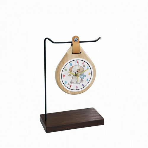 Desk Clock with Stand Decorative Tabletop Clock with Stand Rustic for Shelf