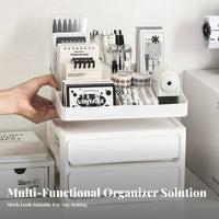 Multi-Compartment Box with Drawers Large Capacity Multitier Drawer Box