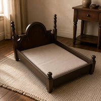 Solid Wooden Cat Bed Four-Season Use Solid Wood Dog Luxury Bed Look Animal Furniture for Cats, Dogs