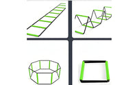 Foldable Agility Ladder Connectable Agility Ladder with Storage Bag Portable Flat Rung for Athletes, Coaches, Obstacle Workouts