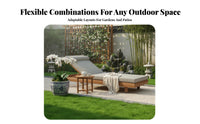 Chinese design Design 4-Piece Conversation Set Weather-Resistant Outdoor Furniture sturdy Wood Frame Patio Seating Thick seat pads for Villa Owners, Garden Lovers, Courtyard, Backyard, waterfront, Porch