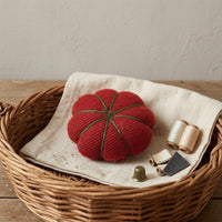 Sewing Pincushion Whimsical Pumpkin Segments Soft PP Cotton Cloth Holder Dual Purpose Storage Creative Pin Organizer Suitable for Dressmaking Home Travel